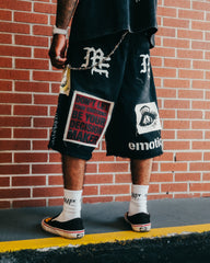 Black “Chaos” Carpenter Shorts
