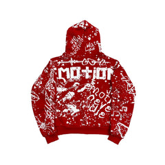 Red “Graffiti” Hoodie