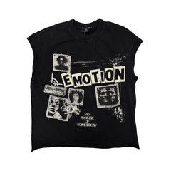 “Newspaper” Sleeveless tee