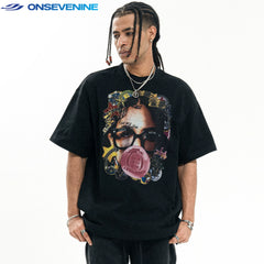 ONSEVENINE Bubblegum Face Graphic Tee