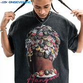 ONSEVENINE "Hangover" Bottle Cap Graphic Tee
