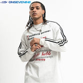 ONSEVENINE "Holding Power / Moki" Musical Graphic Long-Sleeve Shirt