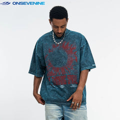 ONSEVENINE "Thinking Spiral" Graphic Tee