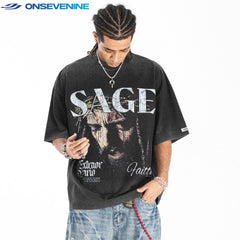 ONSEVENINE "SAGE" Crown of Thorns Graphic Tee