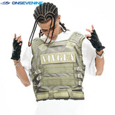 ONSEVENINE "VIVGEA" Tactical Vest Trompe-l'œil Graphic Tee