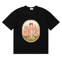 RHUDE Chateau Graphic Print T-Shirt - Black