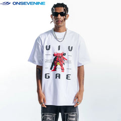 ONSEVENINE Mecha Robot Graphic Tee