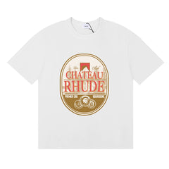 RHUDE Chateau Graphic Print T-Shirt - White