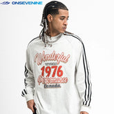 ONSEVENINE "1976 Performance Canada" Vintage Athletic Long-Sleeve Shirt