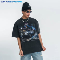 ONSEVENINE "Los Angeles" Vintage Car Graphic Tee