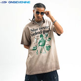 ONSEVENINE "She Never Looked Good" Graphic Tee