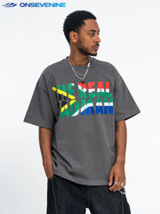 ONSEVENINE "The Real Madman" South African Flag Graphic Tee