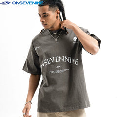 ONSEVENINE Arch Branding Minimalist Graphic Tee