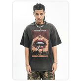 ONSEVENINE "Erosion" Lips & Cigarette Graphic Tee