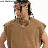 ONSEVENINE Raw-Edge Sleeveless Sweatshirt / Tank