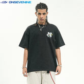 ONSEVENINE "N" Floral Logo Graphic Tee