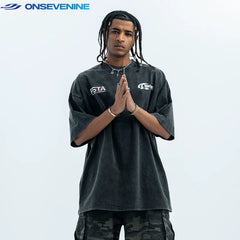 ONSEVENINE "Restart All" Graphic Tee