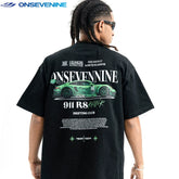 ONSEVENINE Tech-Font Minimalist Logo Tee