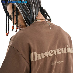 ONSEVENINE "Live with Passion" Blue Lettering White Tee