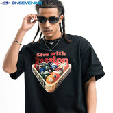 ONSEVENINE "Live with Passion" Billiards Graphic Tee