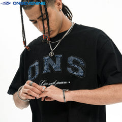 ONSEVENINE "ONS / Live with Passion" Varsity Graphic Tee