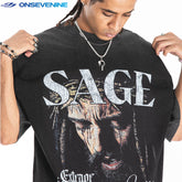 ONSEVENINE "SAGE" Crown of Thorns Graphic Tee