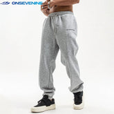 ONSEVENINE Heather Grey Cinch-Hem Sweatpants