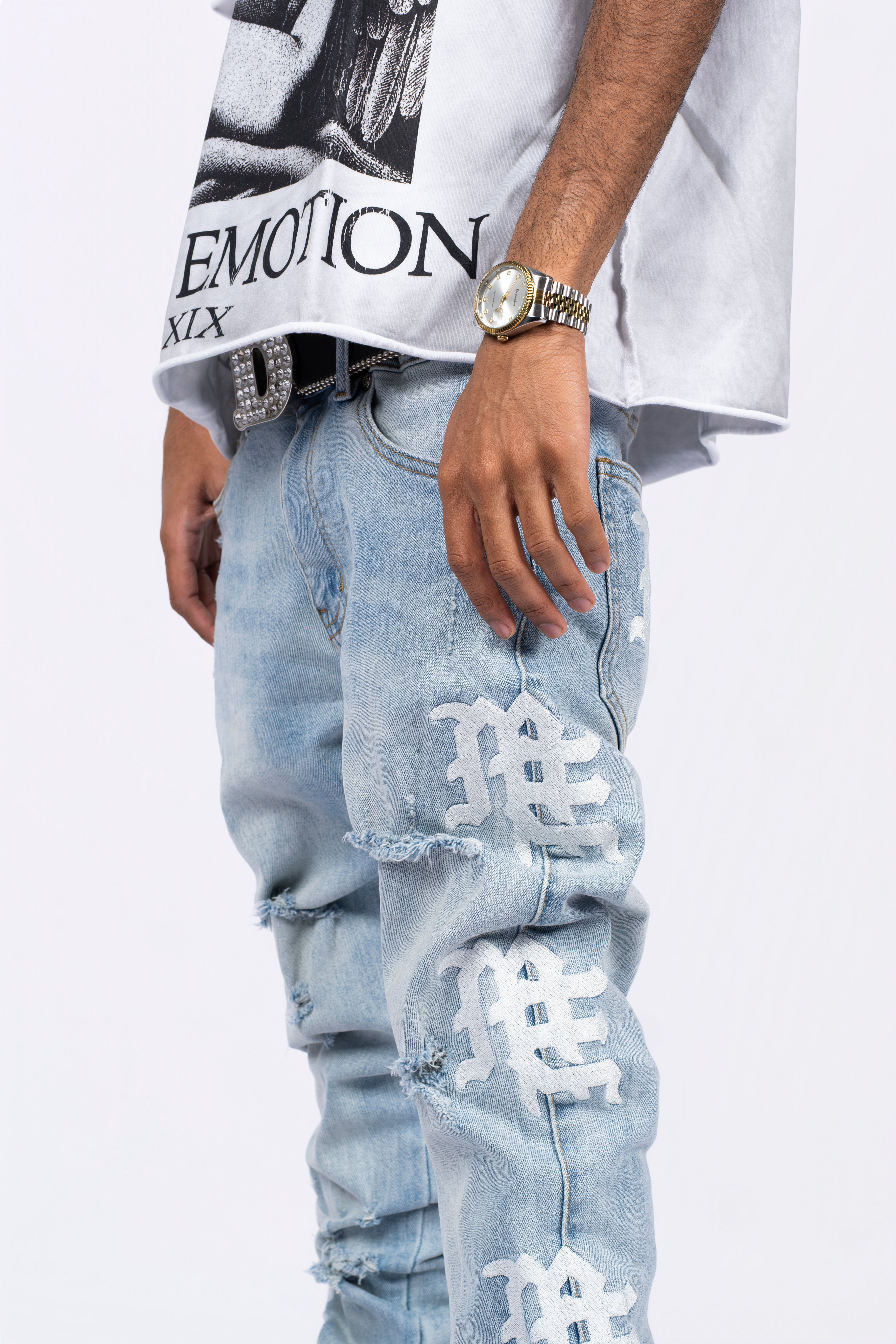 ‘Sea’ Monogram Denim