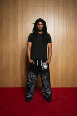 Black ‘Striped’ Sweatpants