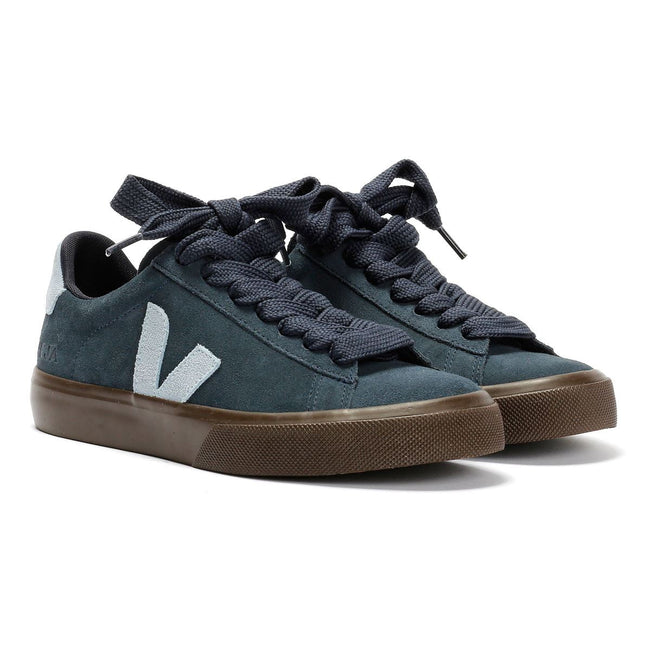 Veja Campo Suede Women's Nautico Steel Eagle Trainers Hover Image
