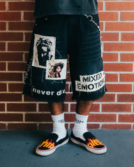 Black “Chaos” Carpenter Shorts
