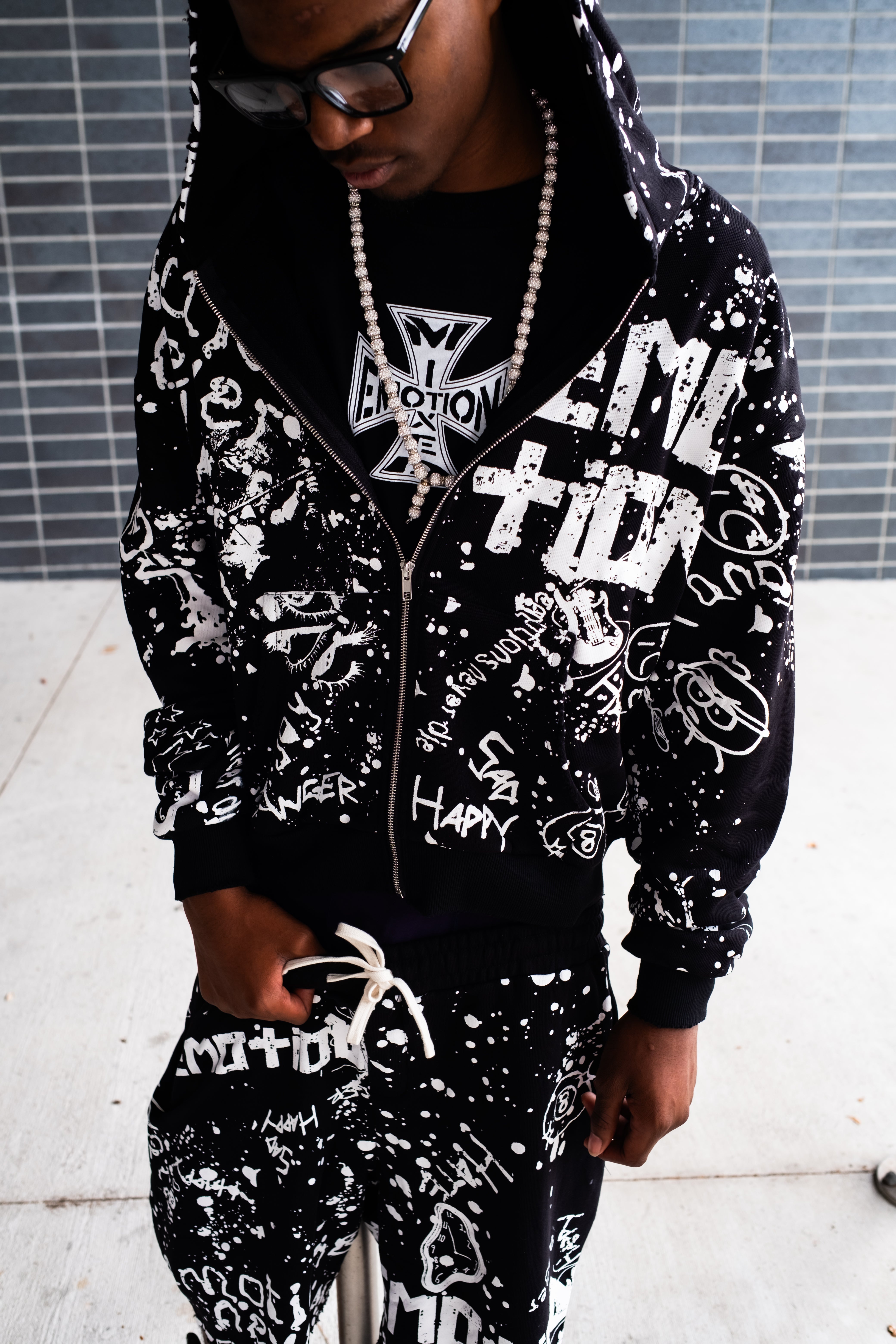 Black “Graffiti” Hoodie