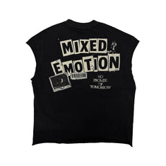 “Newspaper” Sleeveless tee