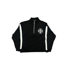 Black “Quarter” zip Jacket