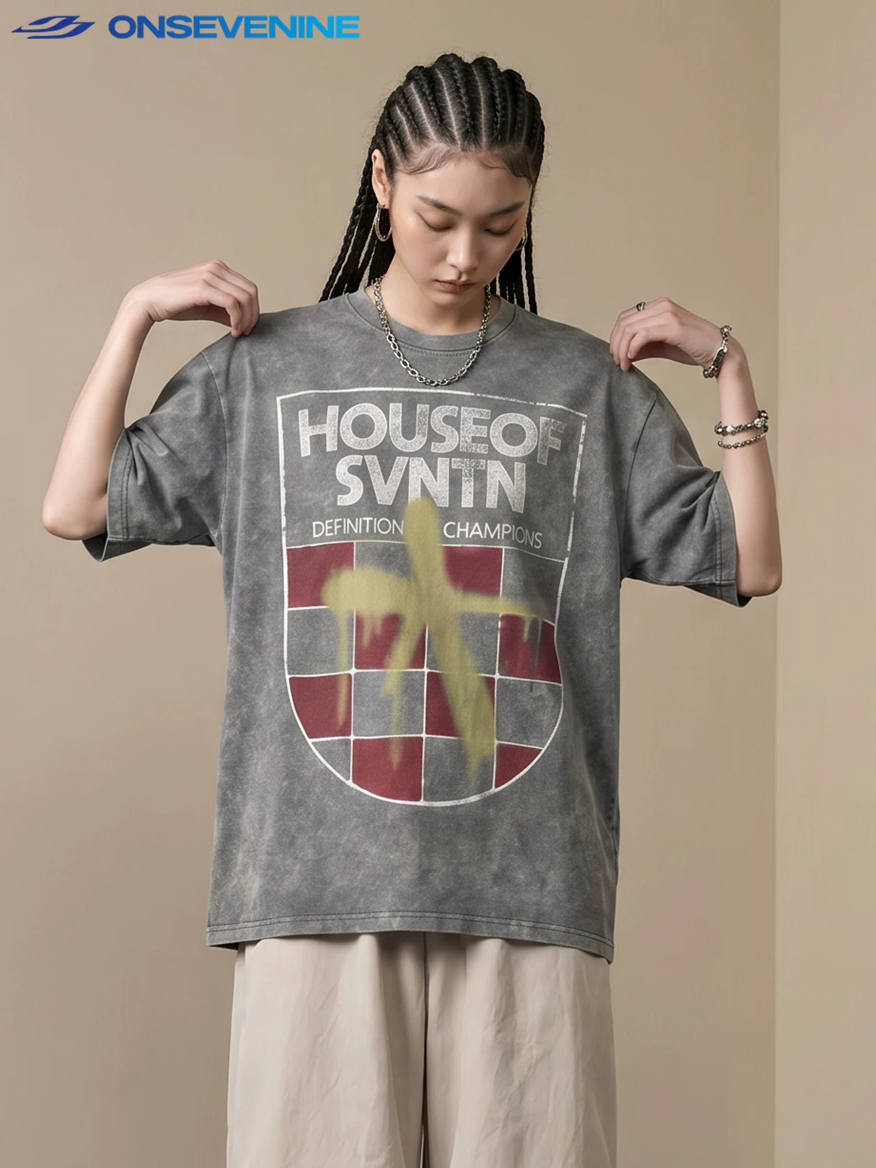ONSEVENINE "House of SVNIN'N" Shield Graphic Tee