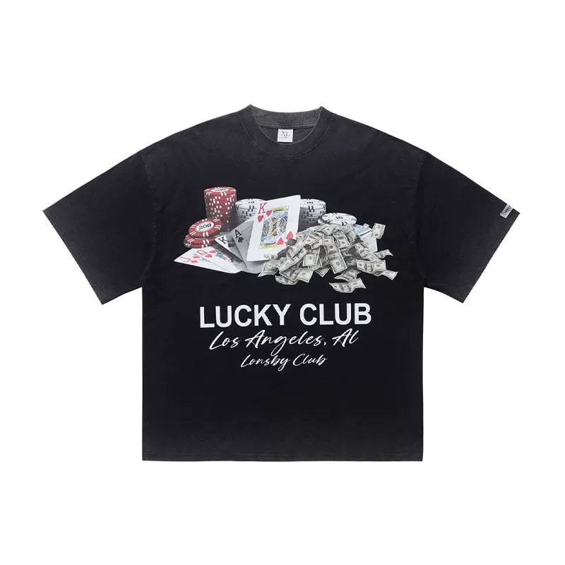 ONSEVENINE "Lucky Club" Casino Graphic Tee