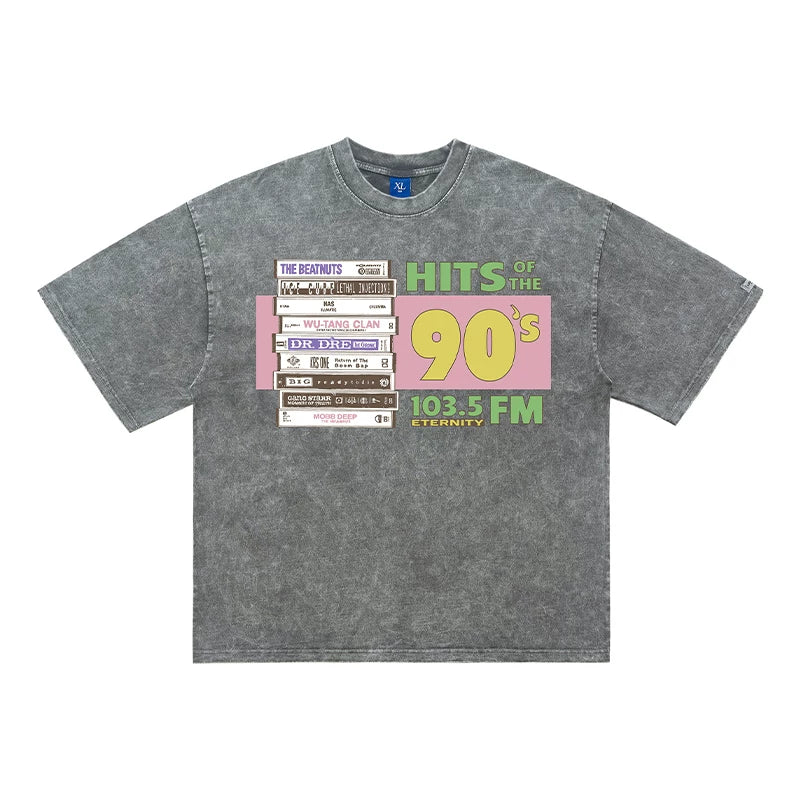 ONSEVENINE "Hits of the 90's" Cassette Tape Graphic Tee