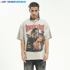 ONSEVENINE "Dracula's Hunt" Horror Graphic Tee