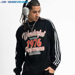 ONSEVENINE "1976 Performance Canada" Vintage Athletic Long-Sleeve Shirt
