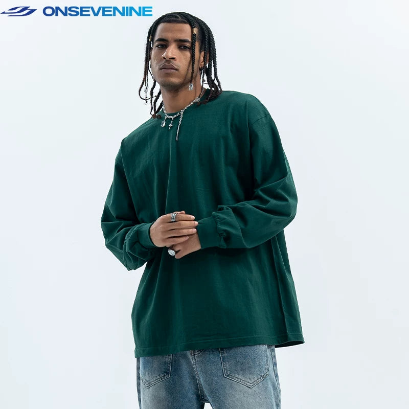 ONSEVENINE Essential Oversized Long-Sleeve Tee