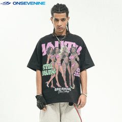 ONSEVENINE "Still Evolving" Anime Graphic Tee