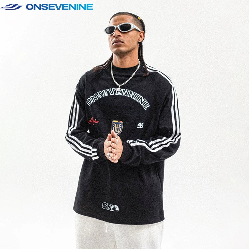 ONSEVENINE Arch Branding Crest Long-Sleeve Sweatshirt
