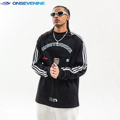 ONSEVENINE Arch Branding Crest Long-Sleeve Sweatshirt