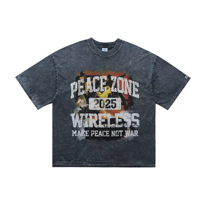 ONSEVENINE "Peace Zone" Graphic Tee