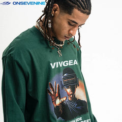 ONSEVENINE "VIVGEA" Virtual Reality Graphic Tee