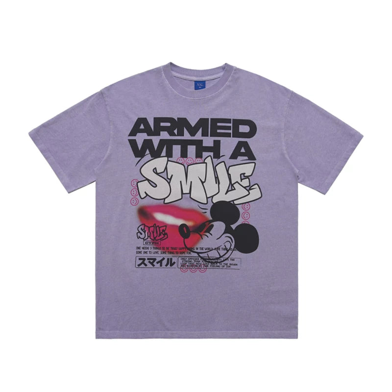 ONSEVENINE "Armed with a Smile" Graphic Tee