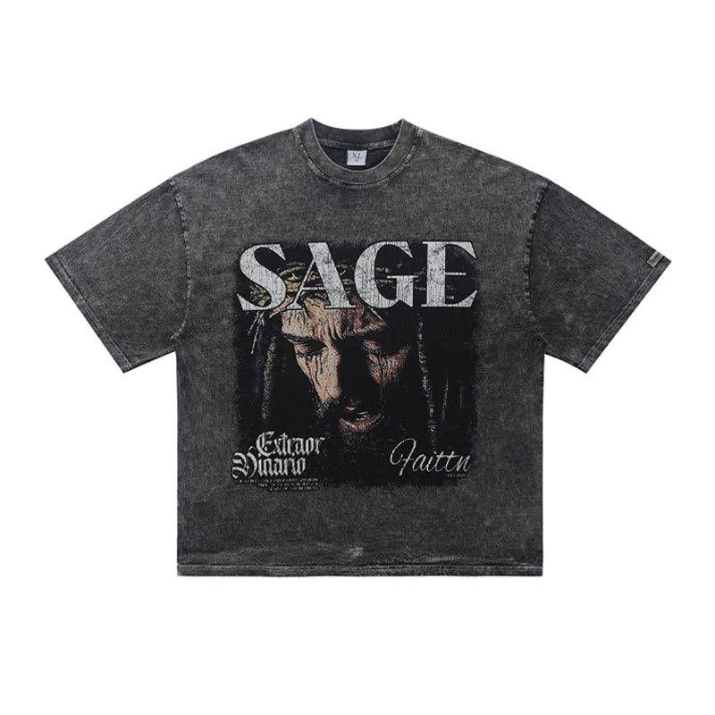 ONSEVENINE "SAGE" Crown of Thorns Graphic Tee