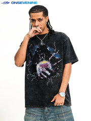 ONSEVENINE Wizard & Crystal Ball Graphic Tee