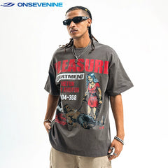 ONSEVENINE "Pleasure Department" Graphic Tee