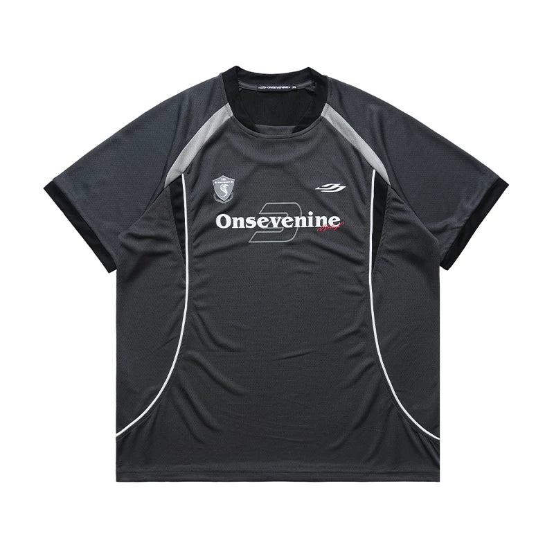 ONSEVENINE Sporty Red Jersey Tee
